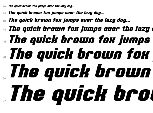 Erte font waterfall